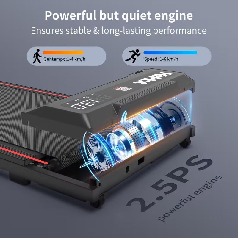 Silent Folding Electric Treadmill, Adjustable Speed 12 km/h, LED Kehot