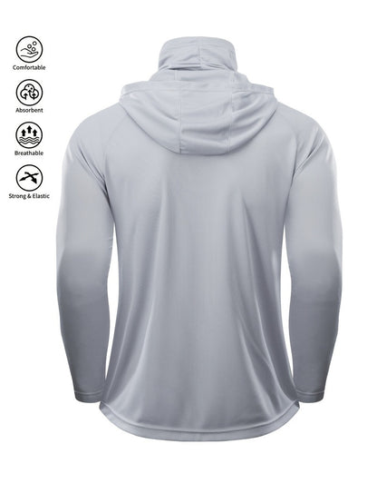 Maglia da Pesca con Cappuccio e Maschera Uomo - Traspirante. TK