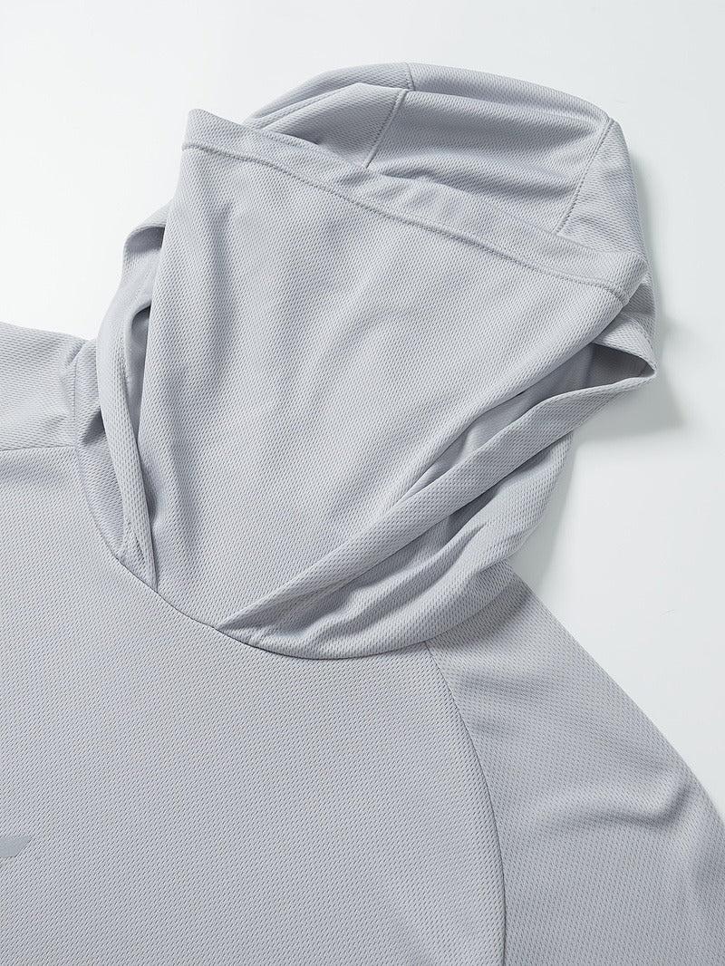 Maglia da Pesca con Cappuccio e Maschera Uomo - Traspirante. TK