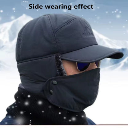 WRELS Cappello Invernale in Pelliccia Sintetica con Visiera - Caldo e Morbido. TK