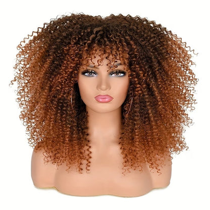 Libera tutto il fascino del volume afro con la nostra Parrucca Riccia e Crespa "Bomba Afro" da 40 cm. TK
